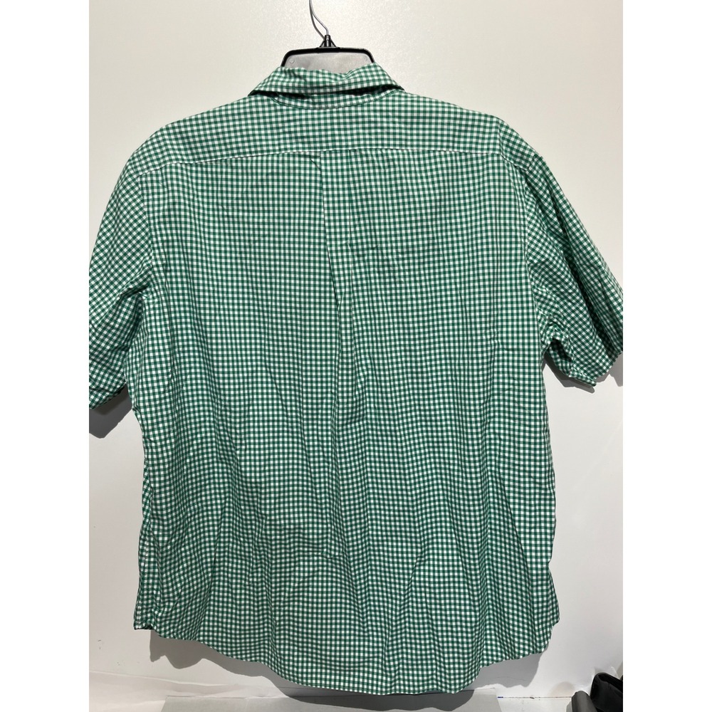 Ralph Lauren Mens XXL Classic Fit Green Gingham Short Sleeve Button Down Shirt - Picture 6 of 10